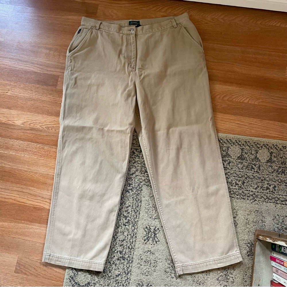 Ralph Lauren 22W Beige Pants
